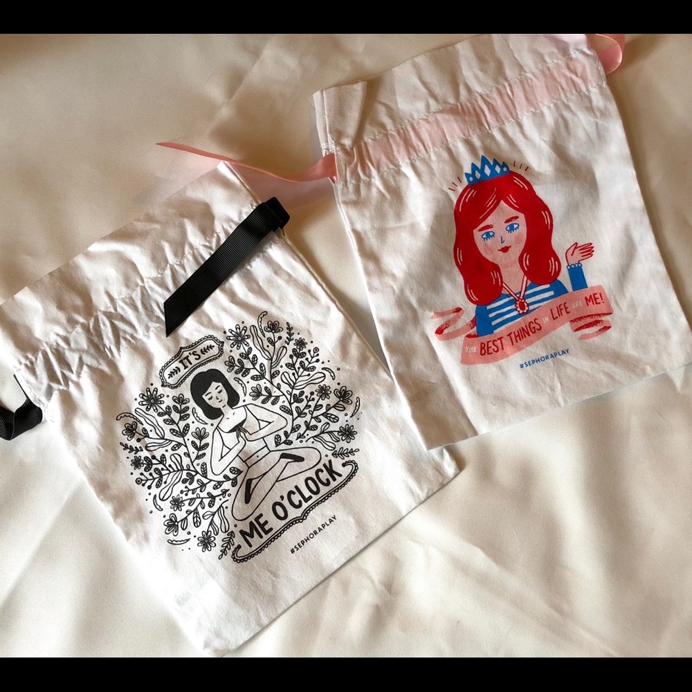 Two mini satchels from Sephora play box